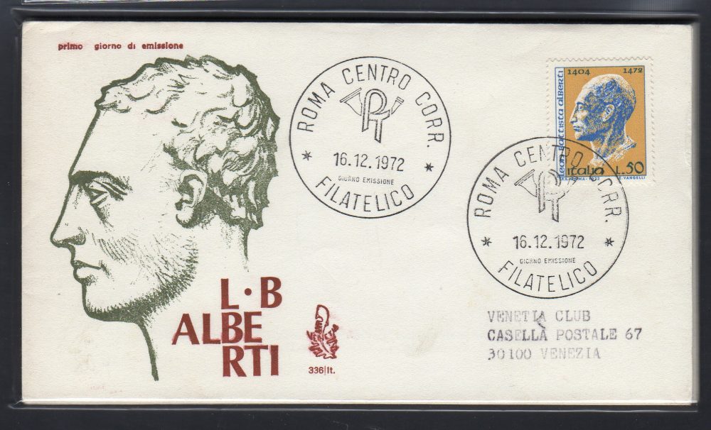 Italia FDC Venetia 1972 Alberti  viaggiata  per l'Italia