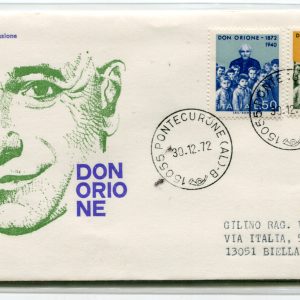 Italia FDC Venetia 1972 Don Orione  viaggiata  per l'Italia