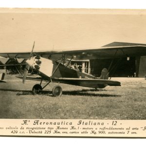 Ferrara - Cartolina "Il Castello" con dirigibile in volo