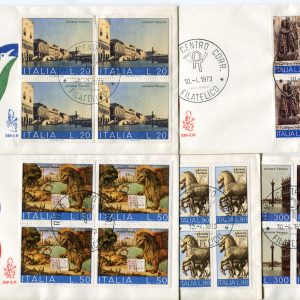 Italia FDC Venetia 1973 Salviamo Venezia quartina non viaggiata