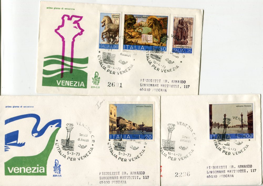 Italia FDC Venetia 1973 Salviamo Venezia  viaggiata  per l'Italia