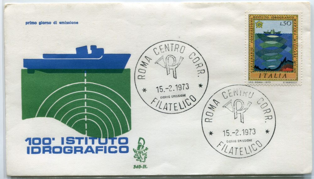 Italia FDC Venetia 1973 Idrografico  viaggiata  per l'Italia