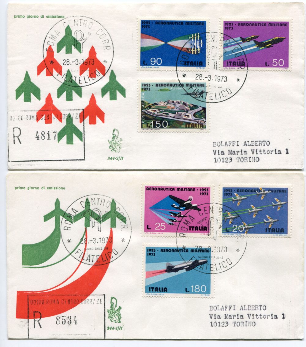 Italia FDC Venetia 1973 Aeronautica Militare  viaggiata Racc. per l'Italia