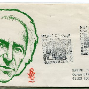 Italia FDC Venetia 1973 Manzoni  viaggiata  per l'Italia