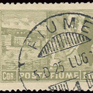 Fiume - Posta Fiume 10 Cor. n. 56/I dentellatura 13 x 12,1/2