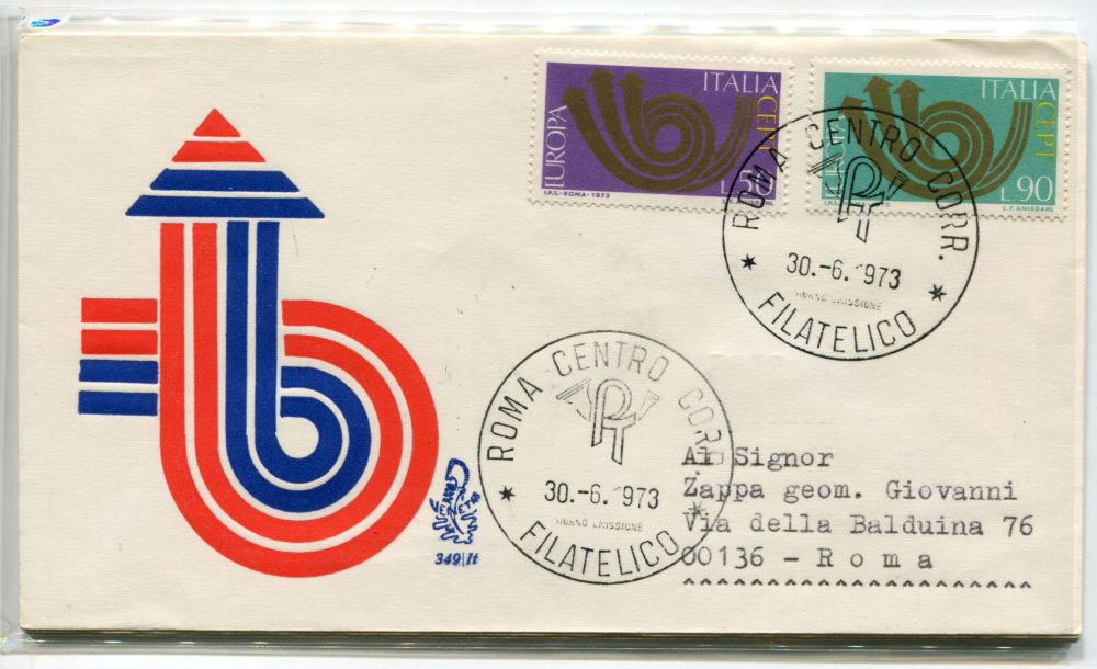 Italia FDC Venetia 1973 Europa  viaggiata  per l'Italia