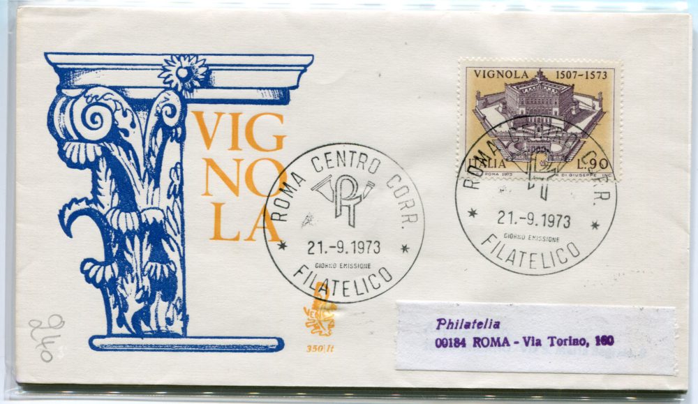 Italia FDC Venetia 1973 Vignola  viaggiata  per l'Italia