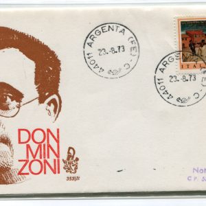 Italia FDC Venetia 1973 Minzoni  viaggiata  per l'Italia