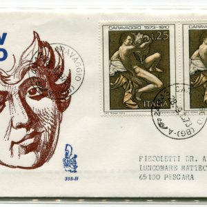 Italia FDC Venetia 1973 Caravaggio coppia viaggiata  per l'Italia