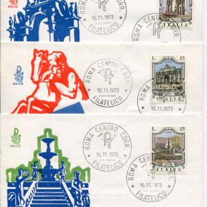 Italia FDC Venetia 1973 Fontane  viaggiata  per l'Italia