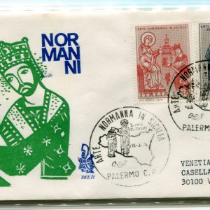 Italia FDC Venetia 1974 Arte Normanna  viaggiata  per l'Italia