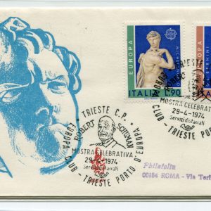 Italia FDC Venetia 1974 Europa  viaggiata  per l'Italia