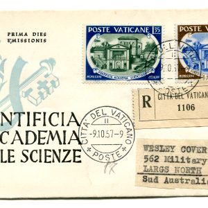 Accademia delle Scienze FDC Venetia n. 36 per l'Australia