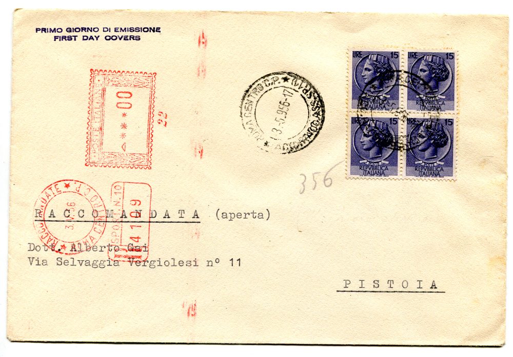 Pacchi Postali soprastampati n. 20/23 MNH