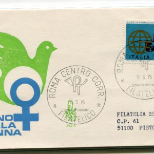 Italia FDC Venetia 1975 Anno della Donna  viaggiata  per l'Italia