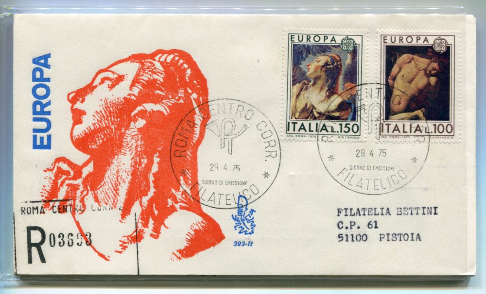 Italia FDC Venetia 1975 Europa  viaggiata Racc. per l'Italia