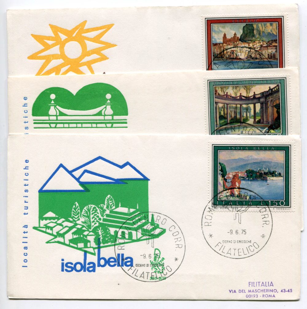 Italia FDC Venetia 1975 Turistica  viaggiata  per l'Italia