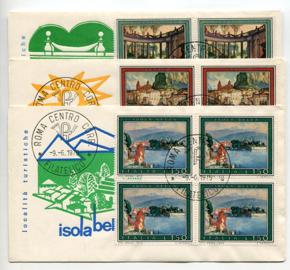 Italia FDC Venetia 1975 Turistica quartina non viaggiata