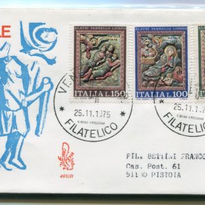 Italia FDC Venetia 1975 Natale  viaggiata  per l'Italia