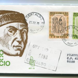 Italia FDC Venetia 1975 Boccaccio  viaggiata Racc. per l'Italia