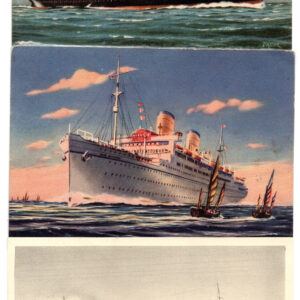 Lloyd Triestino - Lotto di tre cartoline di navi
