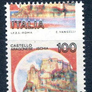 Castelli Lire 100 varietà dentellatura spostata