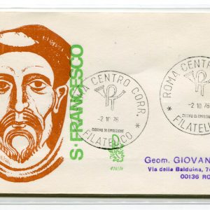 Italia FDC Venetia 1976 S. Francesco  viaggiata  per l'Italia