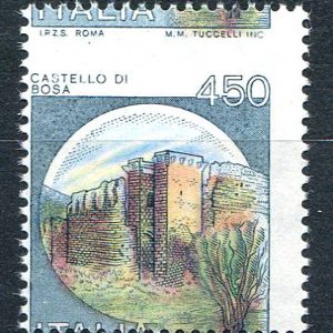 Castelli Lire 450 varietà dentellatura spostata in alto