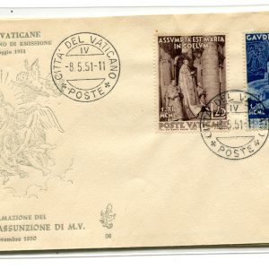 Vaticano FDC Venetia 1951 Dogma  non viaggiata