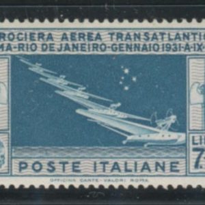 Posta Aerea Lire 7,70 Crociera Balbo molto fresco ben centrato