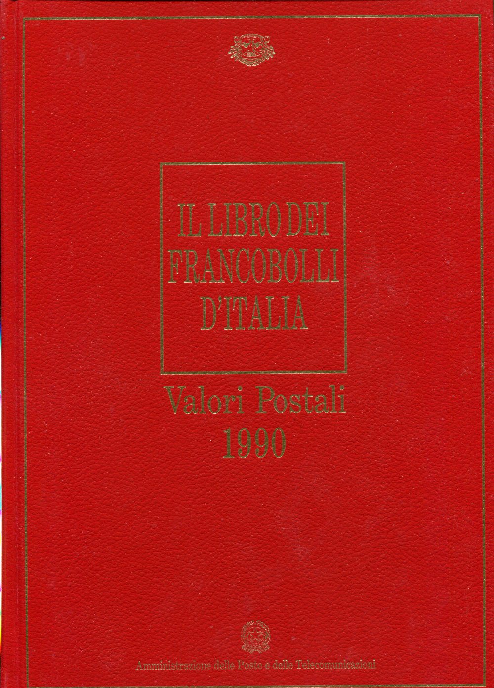 Libro annuale 1990 ufficiale delle Poste - buca lettere