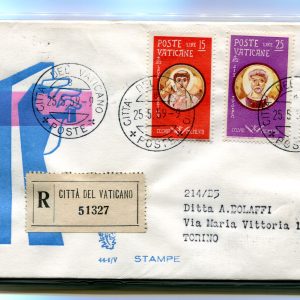 Vaticano FDC Venetia 1959 Martiri  viaggiata Racc. per l'Italia