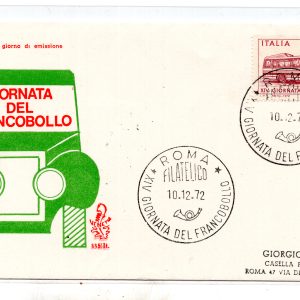 Italia FDC Venetia 1972 Giorn. Filatelia    per l'Italia