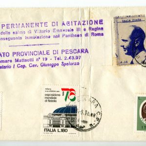 Unione Monarchica Italiana - Lire 10 su cartolina