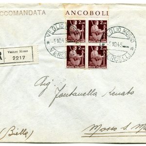 Unione Monarchica Italiana - Lire 10 su cartolina