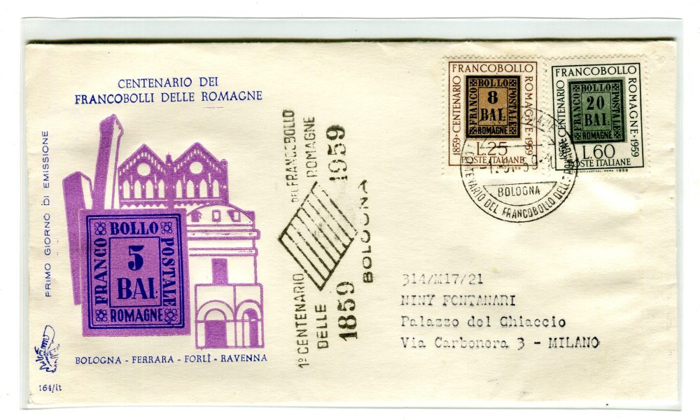 Italia FDC Venetia 1960 Cent. Spedizione dei mille  viaggiata Racc. per l'Italia