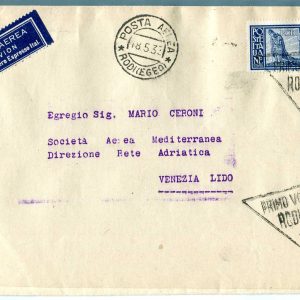 I° Volo Rodi/Venezia del 18.5.33