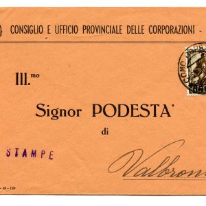 Imperiale Cent. 75su busta racc. guller della "Torino Venchi - Unica"