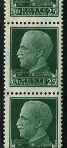 Imperiale Cent. 25 varietà carta ricongiunta