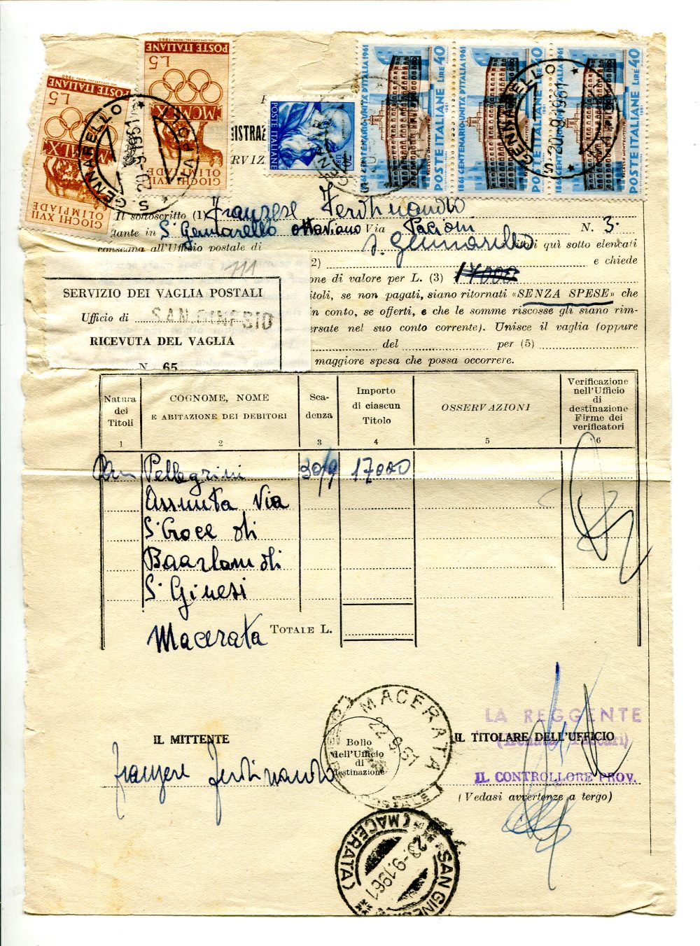 Re di Maggio - Cartolina Postale da Cent. 75 dalla Città del Vaticano