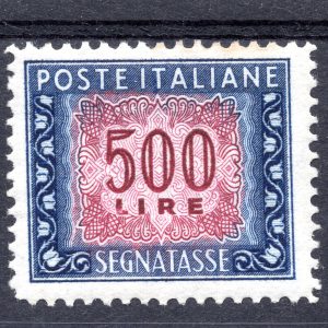 Segnatasse Lire 500 n. 110 dentellatura 13 1/4 x 14