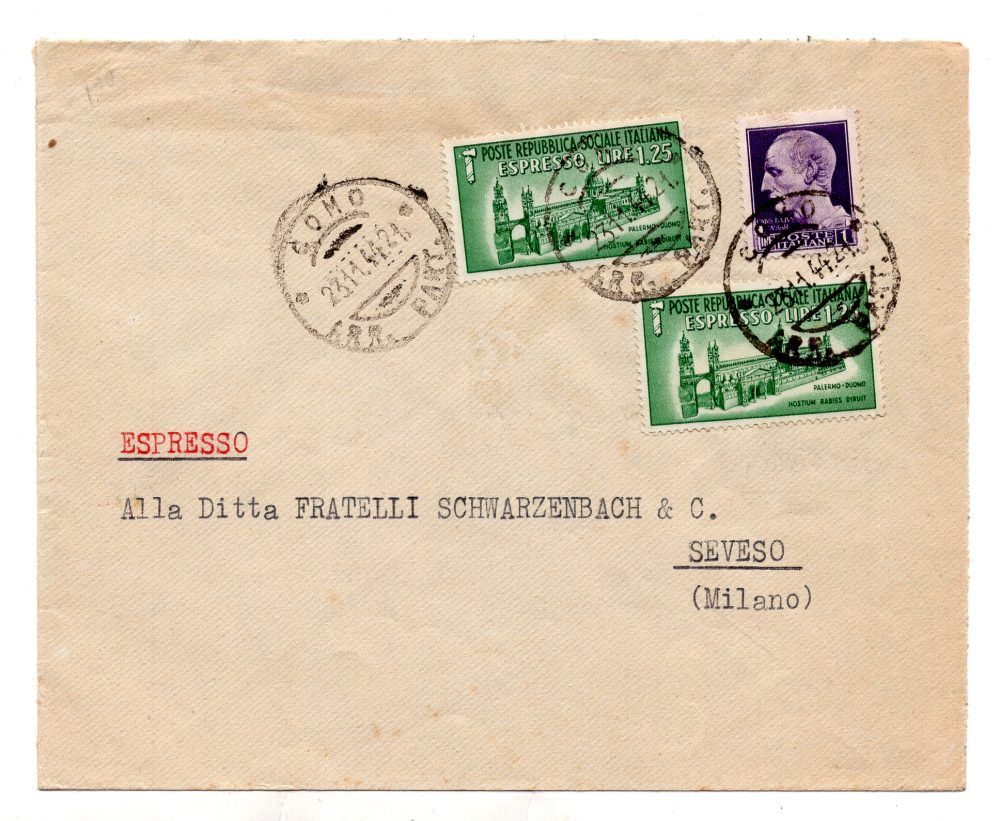 Unità soprastampati - Lotto di cinque frammenti