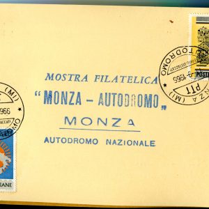 L'auto nei francobolli - Autodromo di Monza 1966