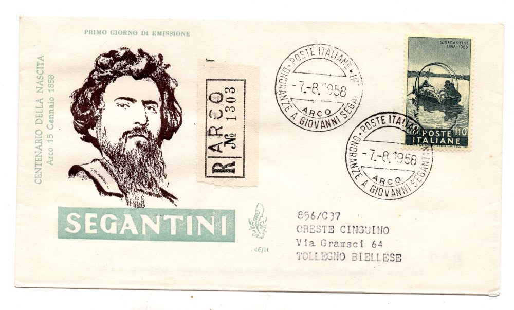 Italia FDC Venetia 1958 Lourdes  non viaggiata