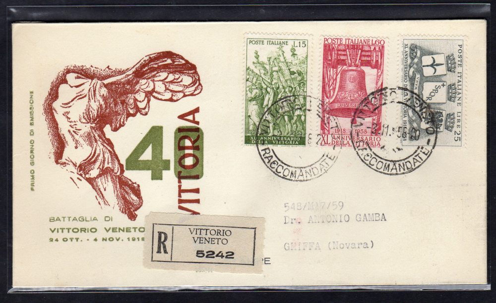 Italia FDC Venetia 1958 Lourdes  non viaggiata