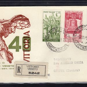 Italia FDC Venetia 1958 Lourdes  non viaggiata