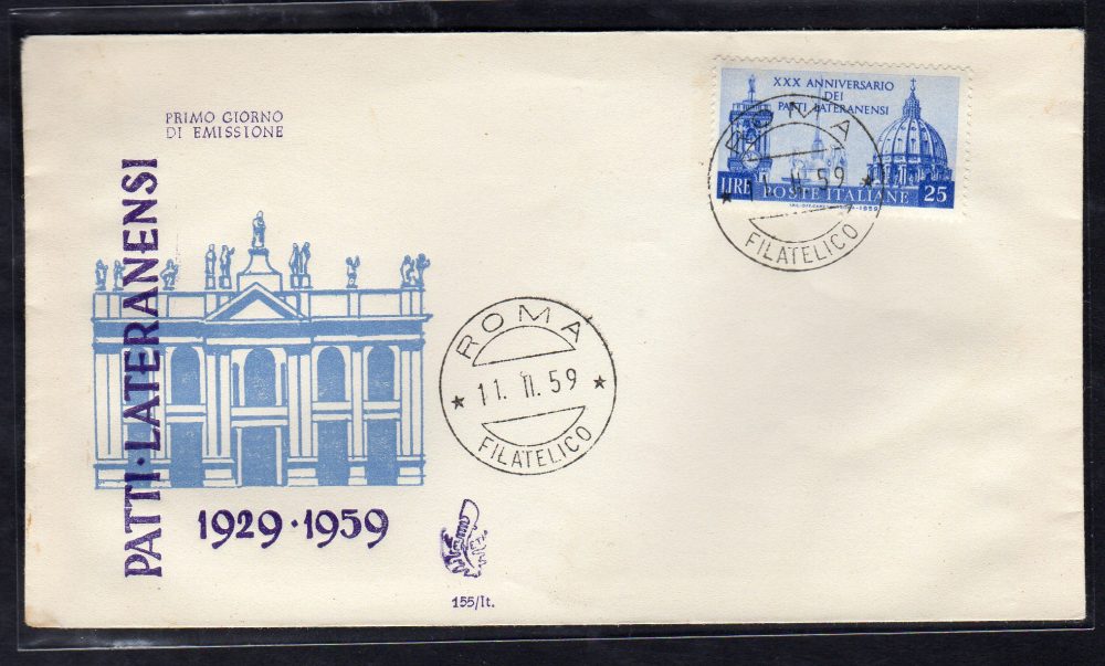 Italia FDC Venetia 1959 Centenario Sicilia  non viaggiata