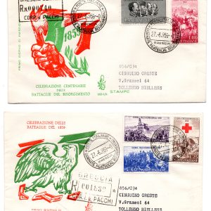 Italia FDC Venetia 1959 Centenario Sicilia  non viaggiata