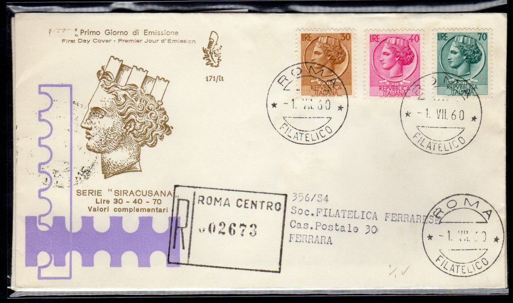 Italia FDC Venetia 1959 Europa  non viaggiata