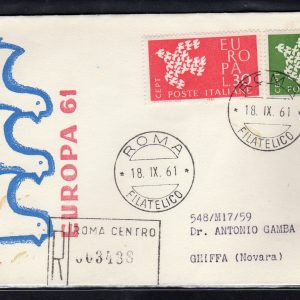 Italia FDC Venetia 1959 Europa  non viaggiata